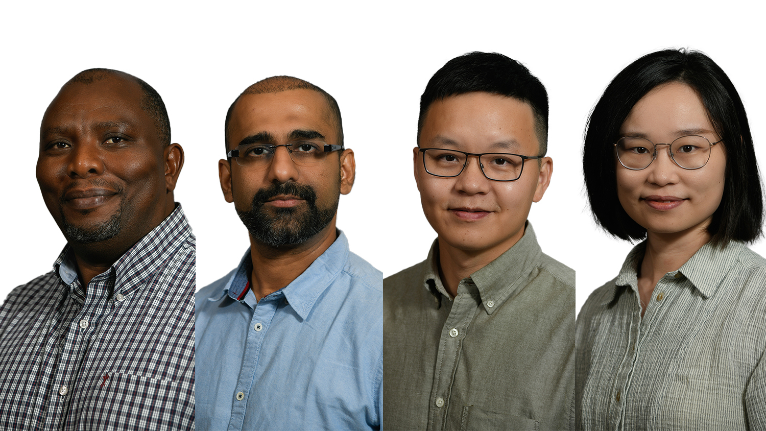 L-R: Profs Martin Thuo, Bharat Gwalani, Yin Liu, and Ruijuan Xu
