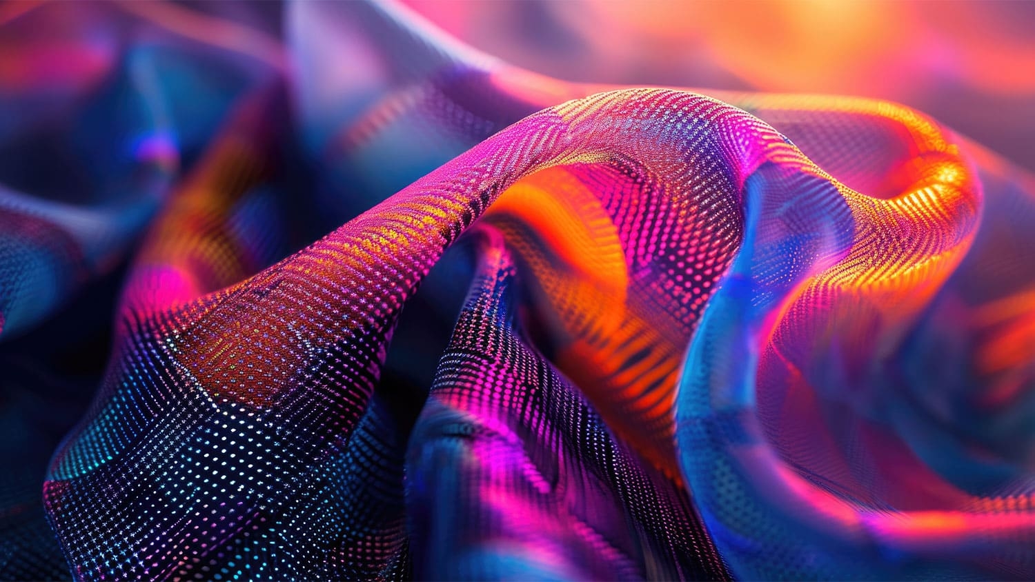 Stock image of a colorful and dynamic textile.