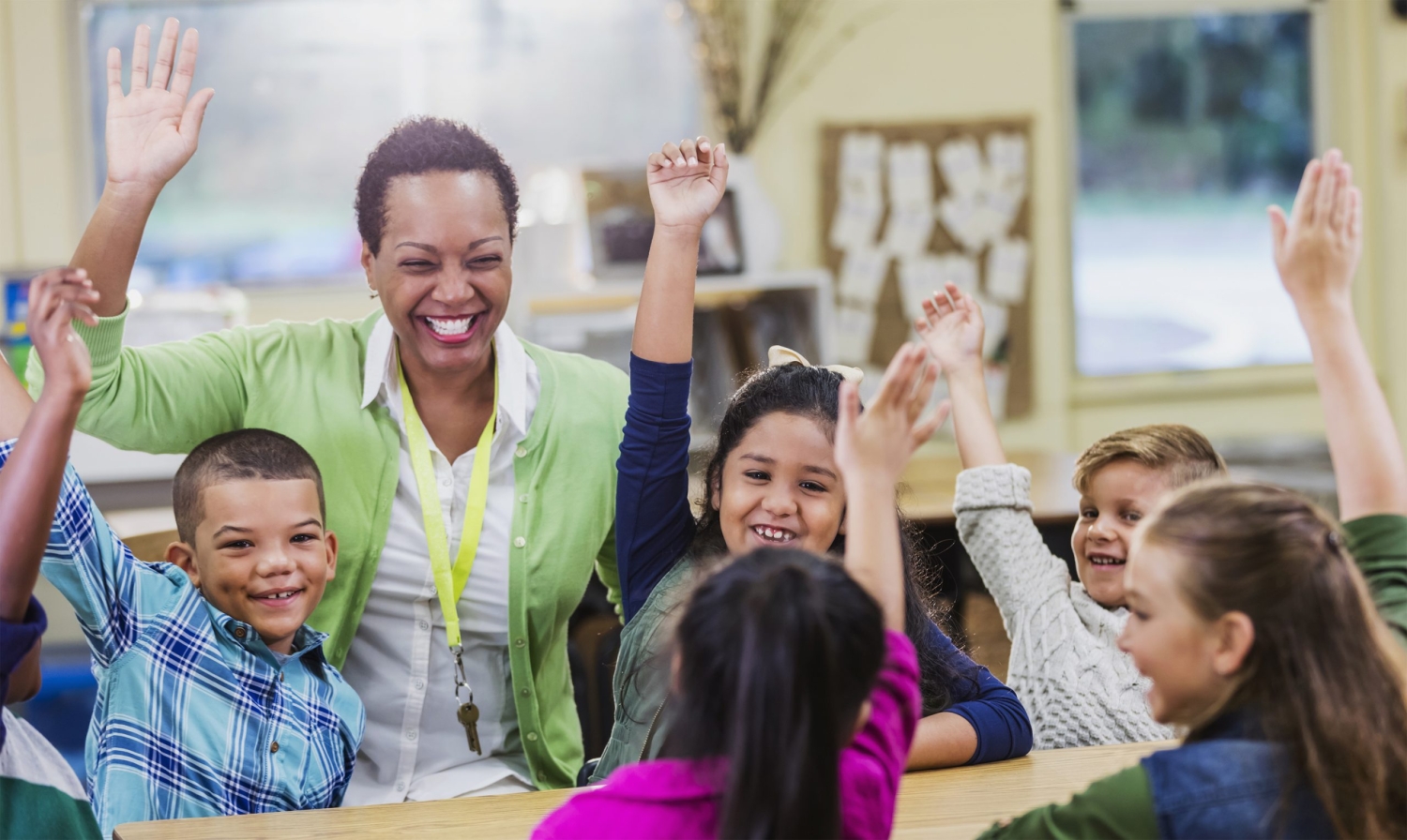 teacher in a classroom