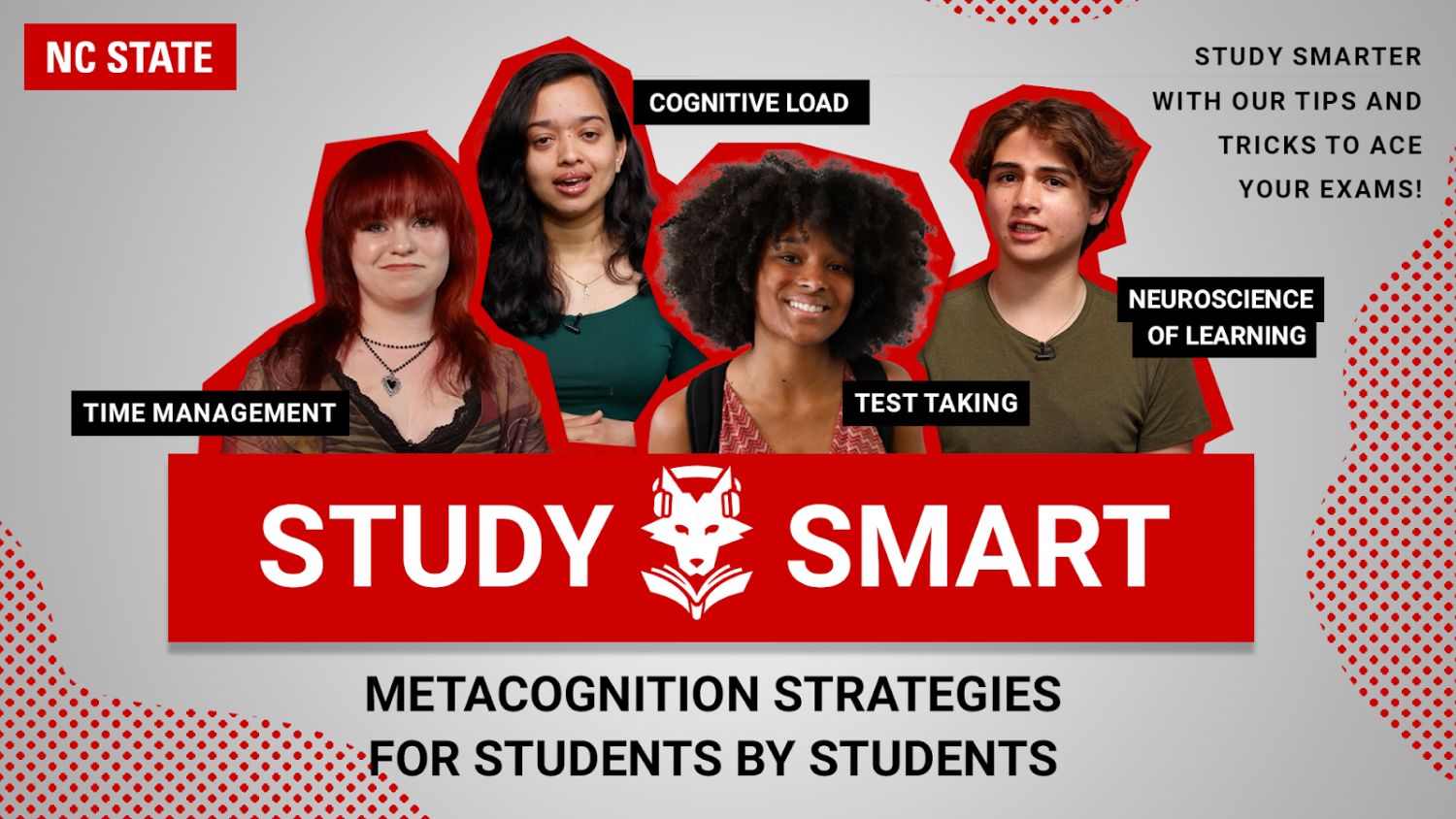 Study Smart google slides image featuring students