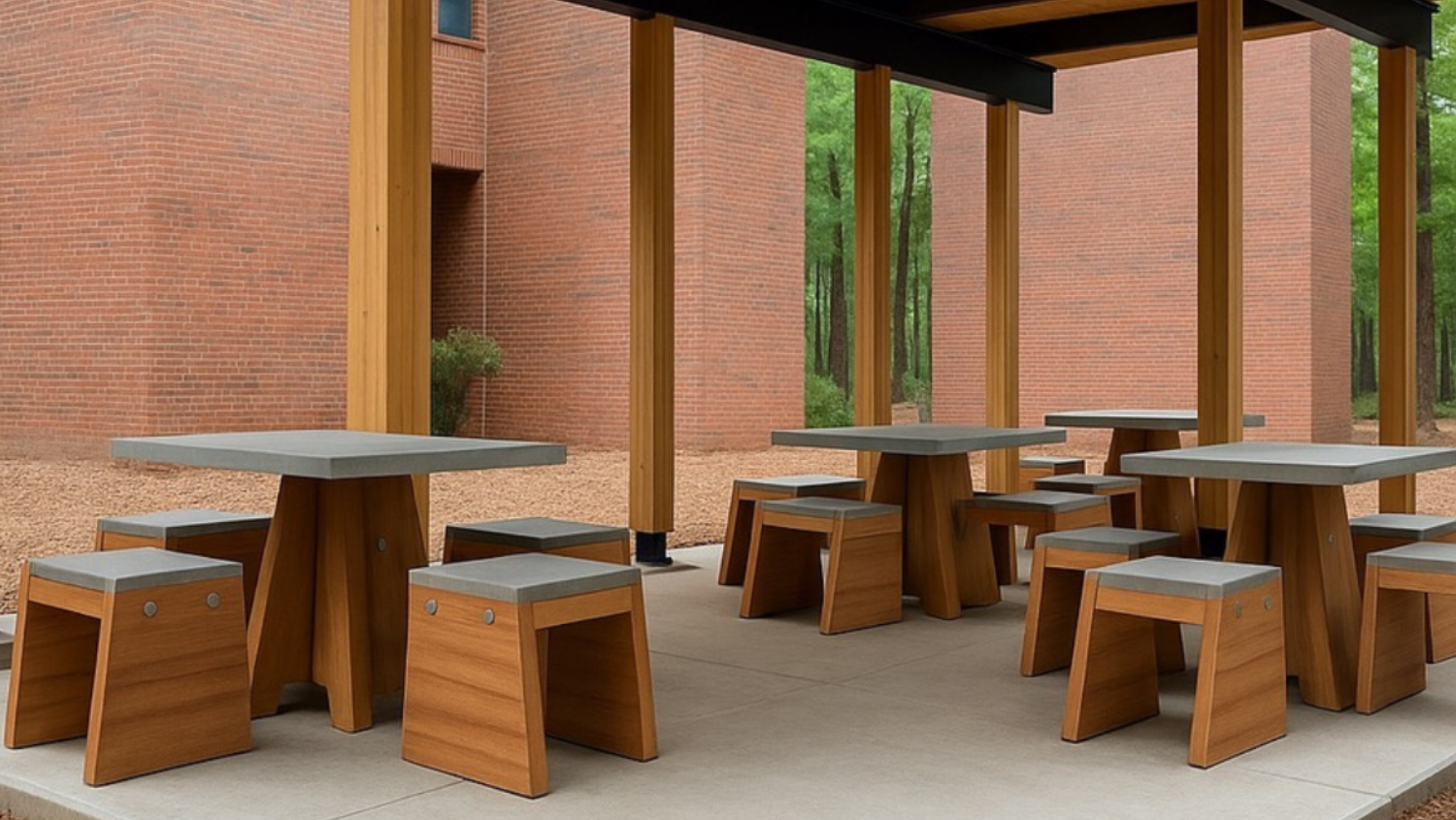 The Floating Grove with Trashy furniture installed.