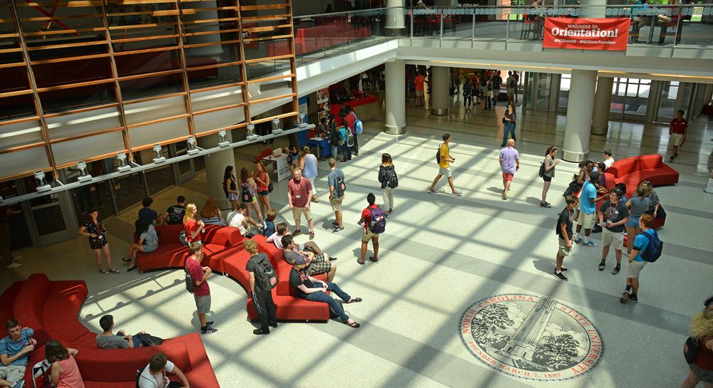 Students in Talley Student Union