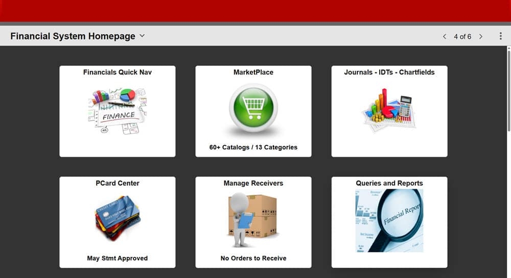 Financial System Homepage