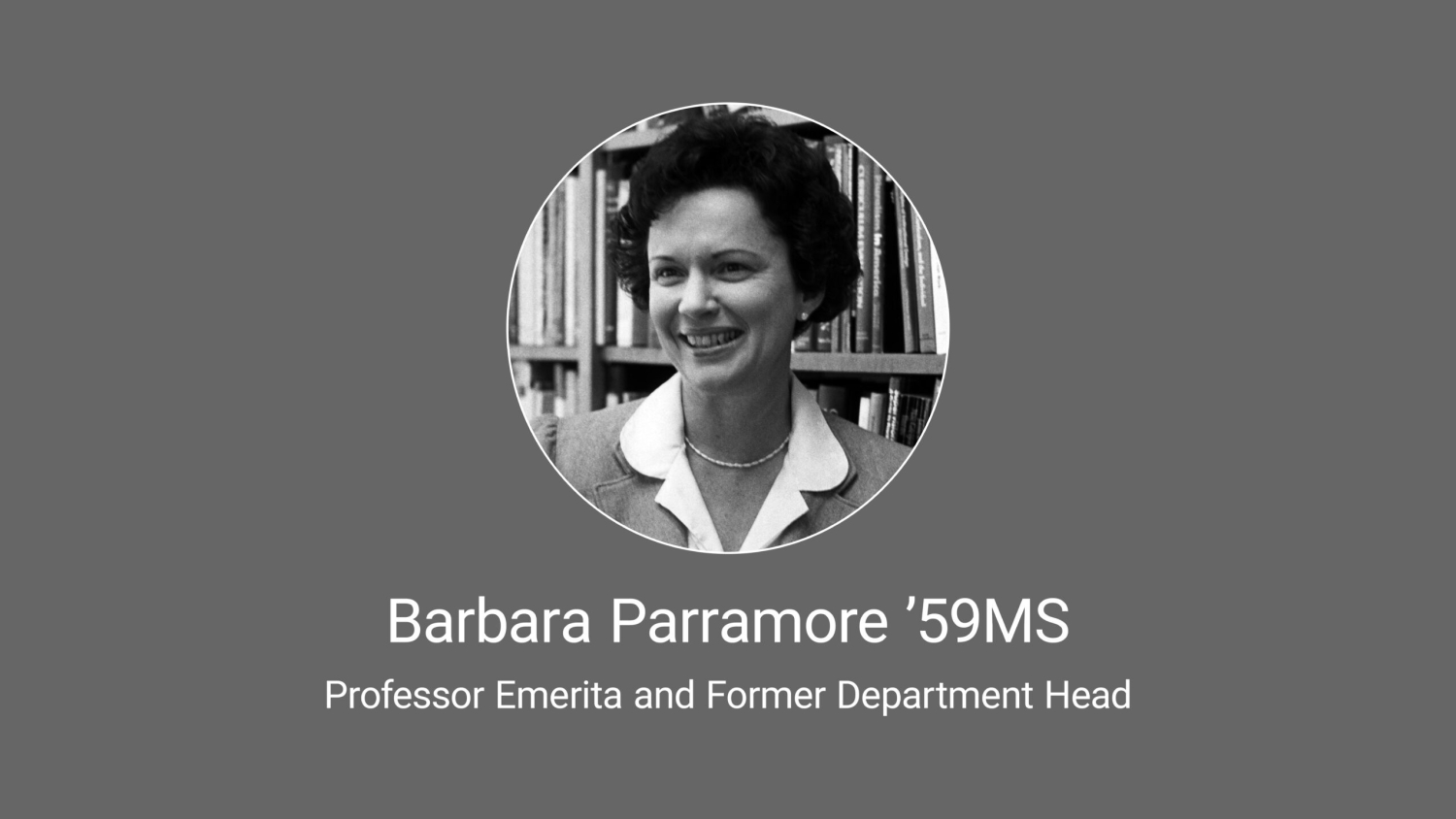 Barbara M. Parramore