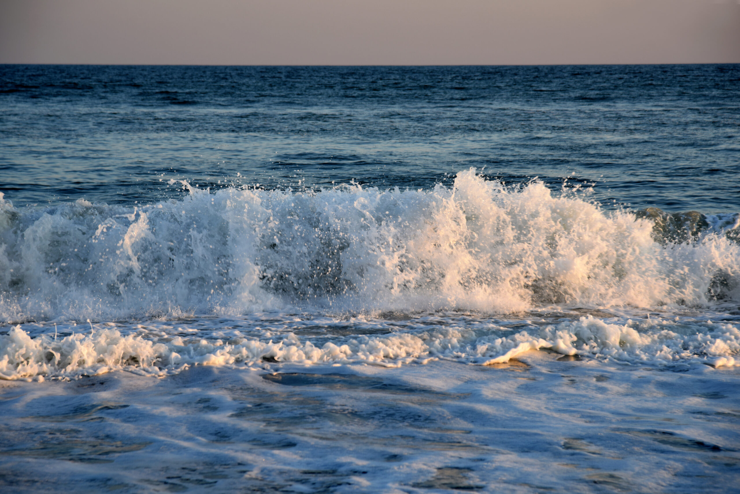 Waves crashing
