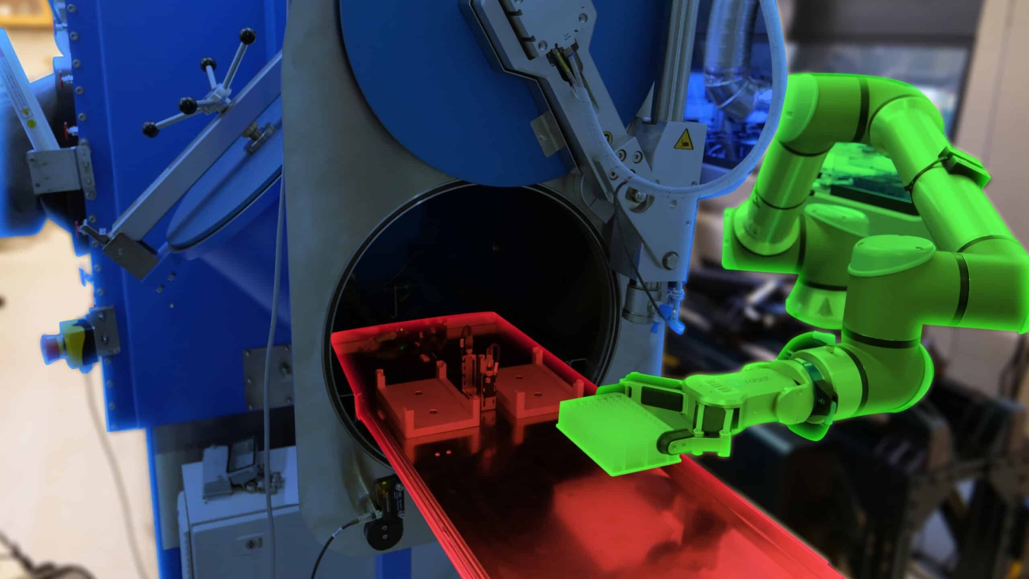 SPEED's robots coordinating AI-driven synthesis and characterization of small molecules