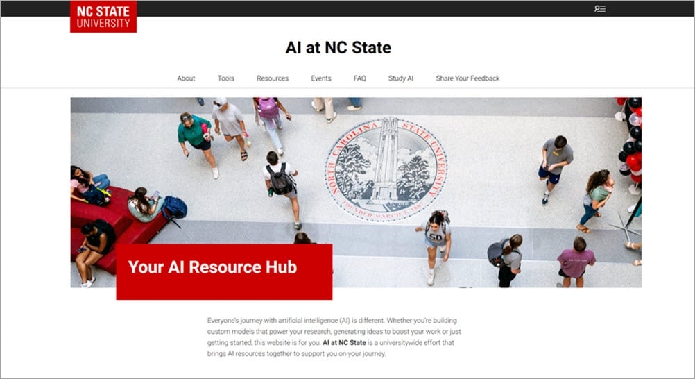 AI at NC State website