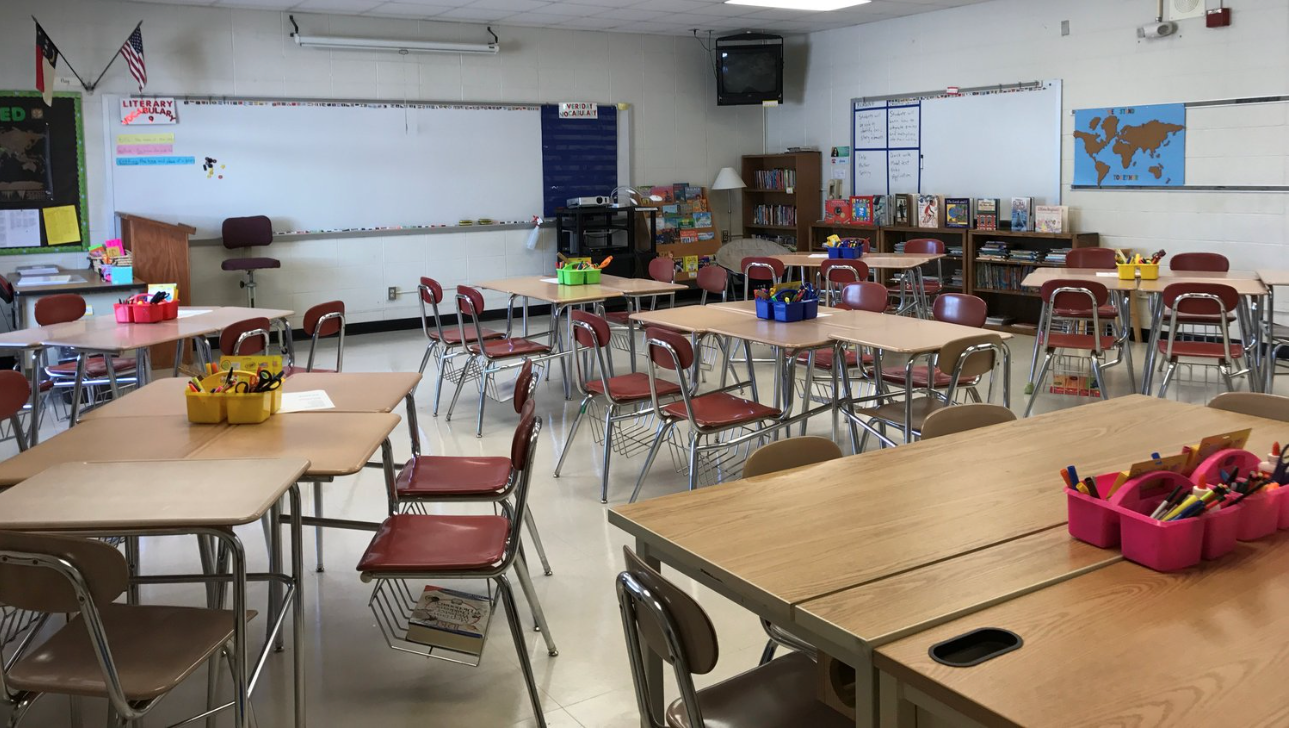 An empty classroom