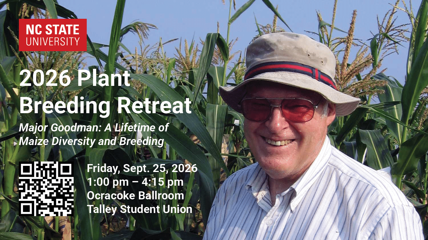 2026 Plant Breeding Retreat, Friday, September 25, from 1 pm to 4:15 pm, Talley Student Union