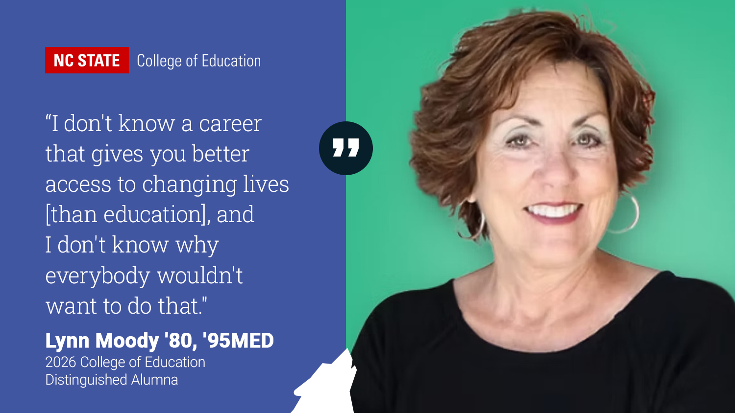 2026 College of Education Distinguished Alumna Lynn Moody